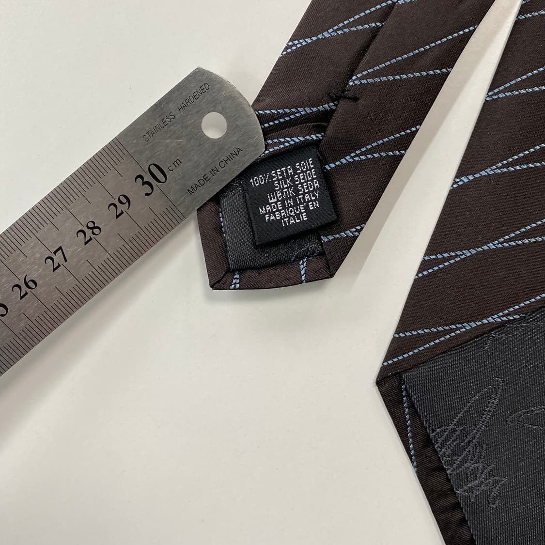 비비안웨스트우드 정품 명품 심플로고넥타이(Vivienne) 상품이미지5