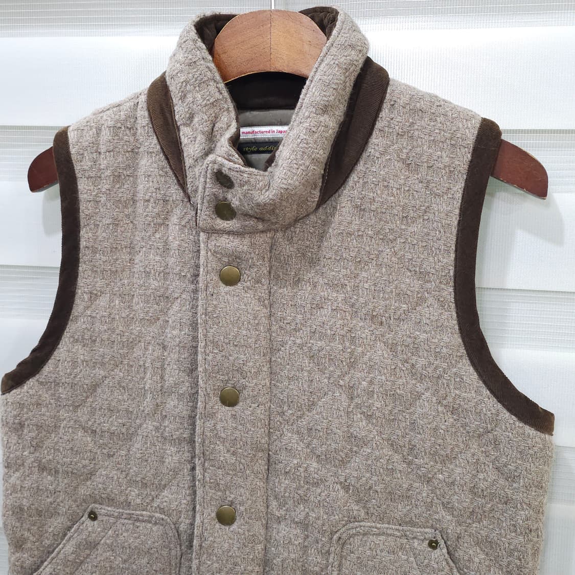 style addition JAPAN 퀄팅 울베스트- 2사이즈 상품이미지2