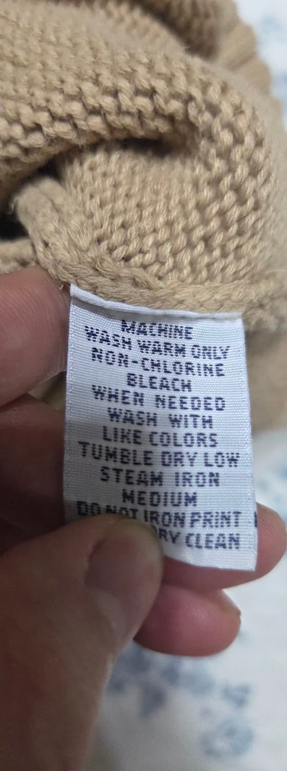 가슴100)폴로 랄프로렌 브이넥 니트 베스트 베이지 상품이미지4