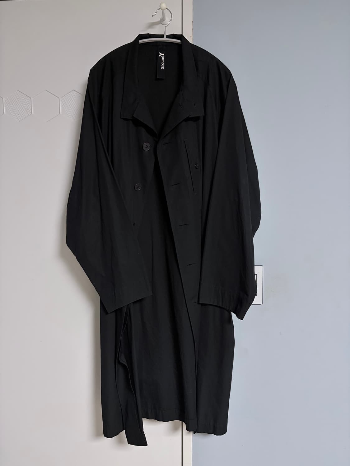 요지야마모토 코튼 롱 코트 상품이미지2