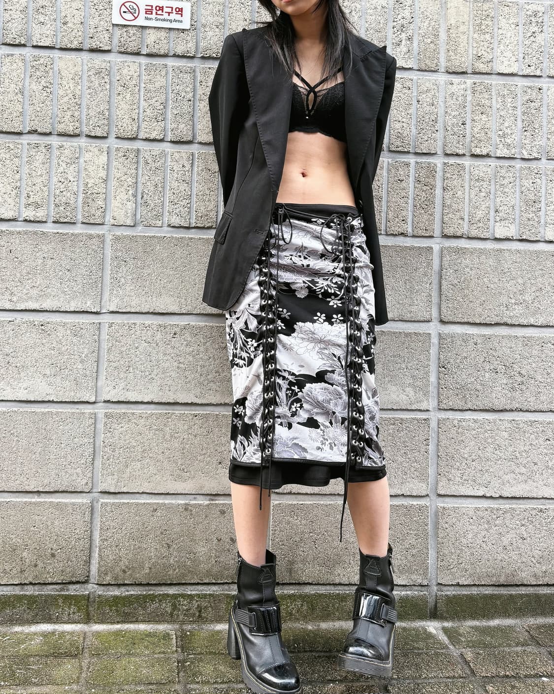 오즈온 아일렛 매쉬 오리엔탈 스커트 상품이미지1