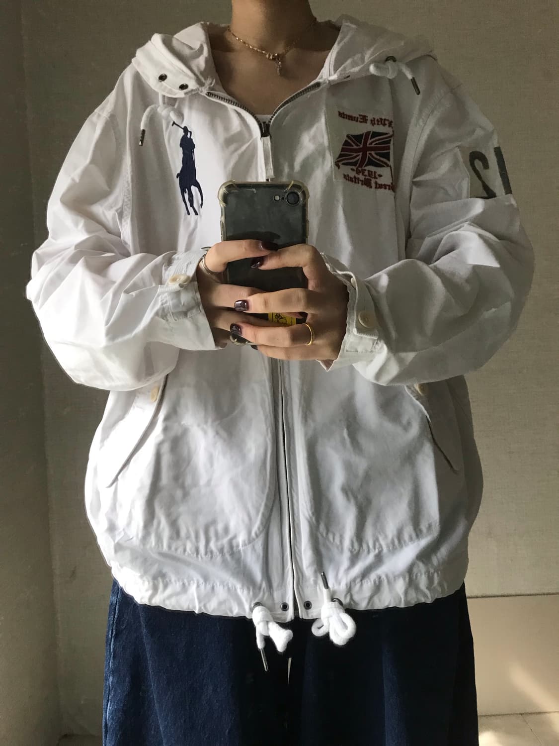 폴로 브리튼 빅포니 화이트 후드 자켓 상품이미지2