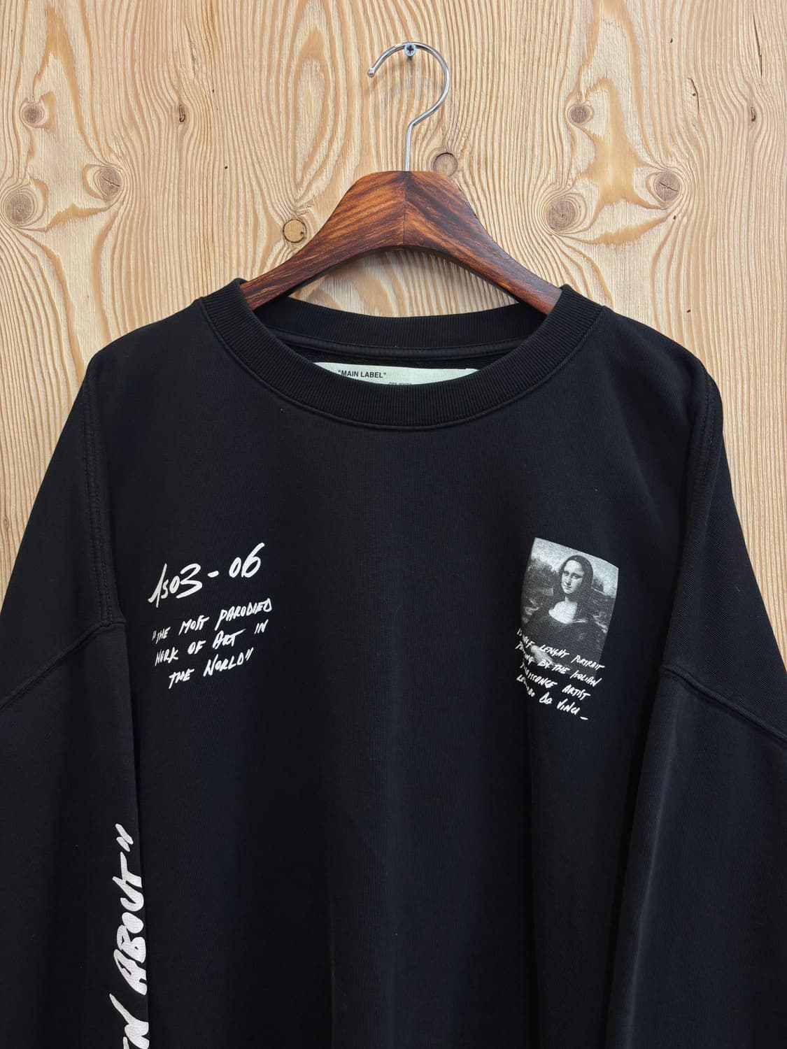 오프화이트 모나리자 맨투맨 상품이미지2