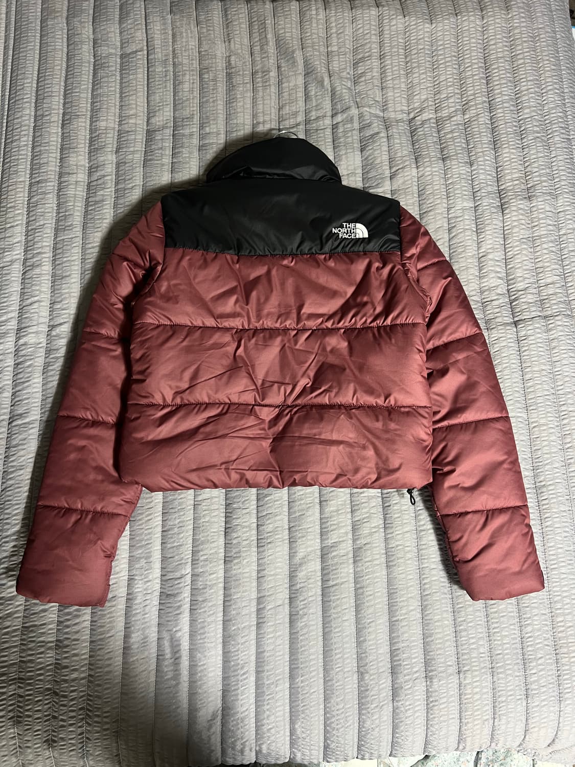 여성) 노스페이스 숏크롭 패딩 XS 상품이미지2