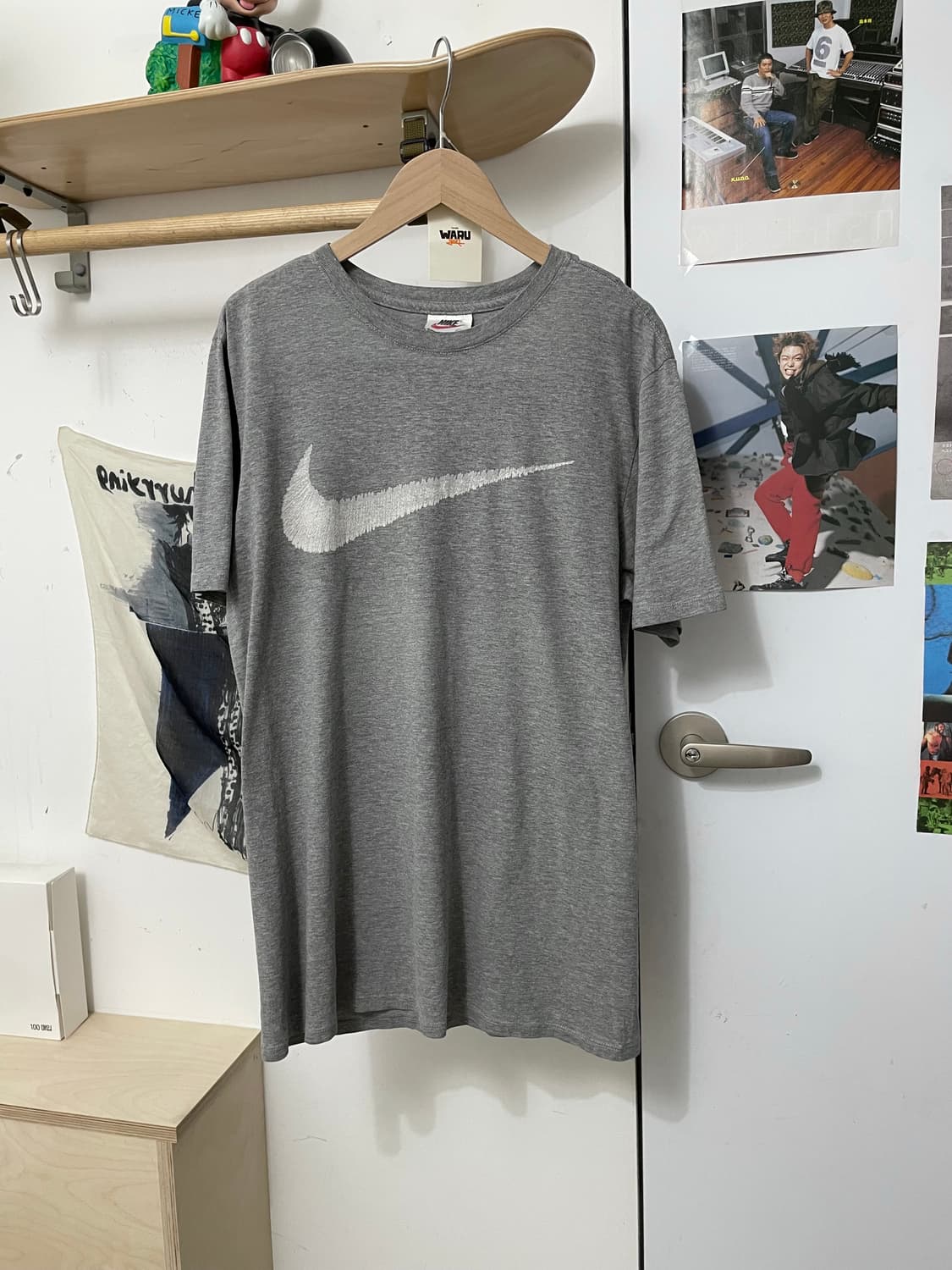 90‘s 나이키 스크럼블 스우시 티셔츠 (XL) 상품이미지1