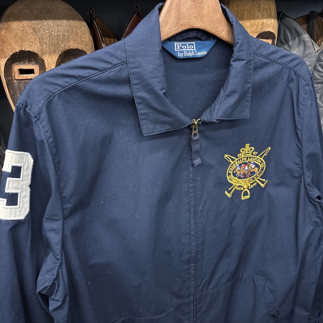 00s 폴로 랄프로렌 라이트코튼 스윙자켓 프레피 카라 폴로자수 N689 상품이미지3