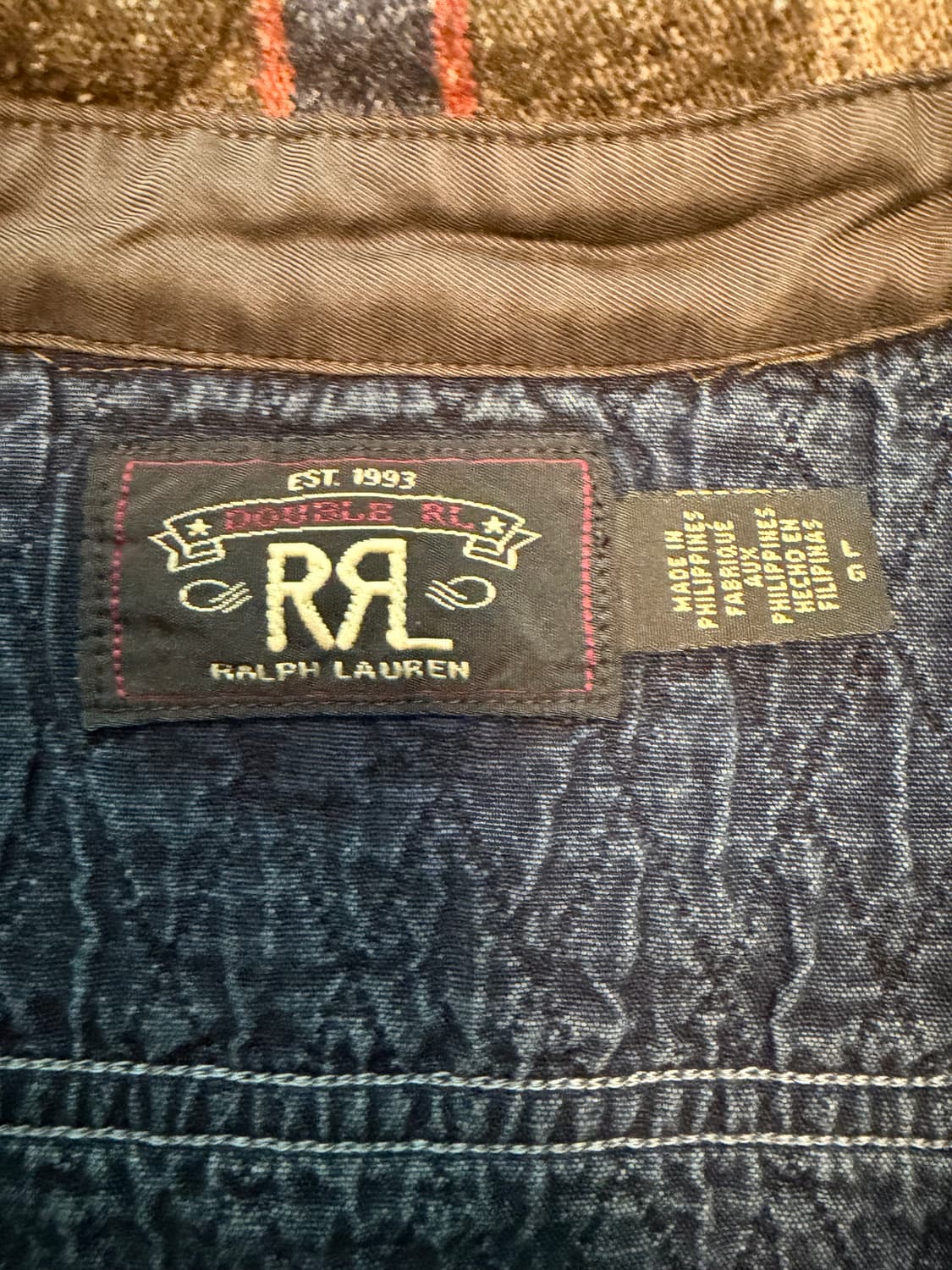 [L] rrl 스트라이프 더블 클로스 워크셔츠 상품이미지2