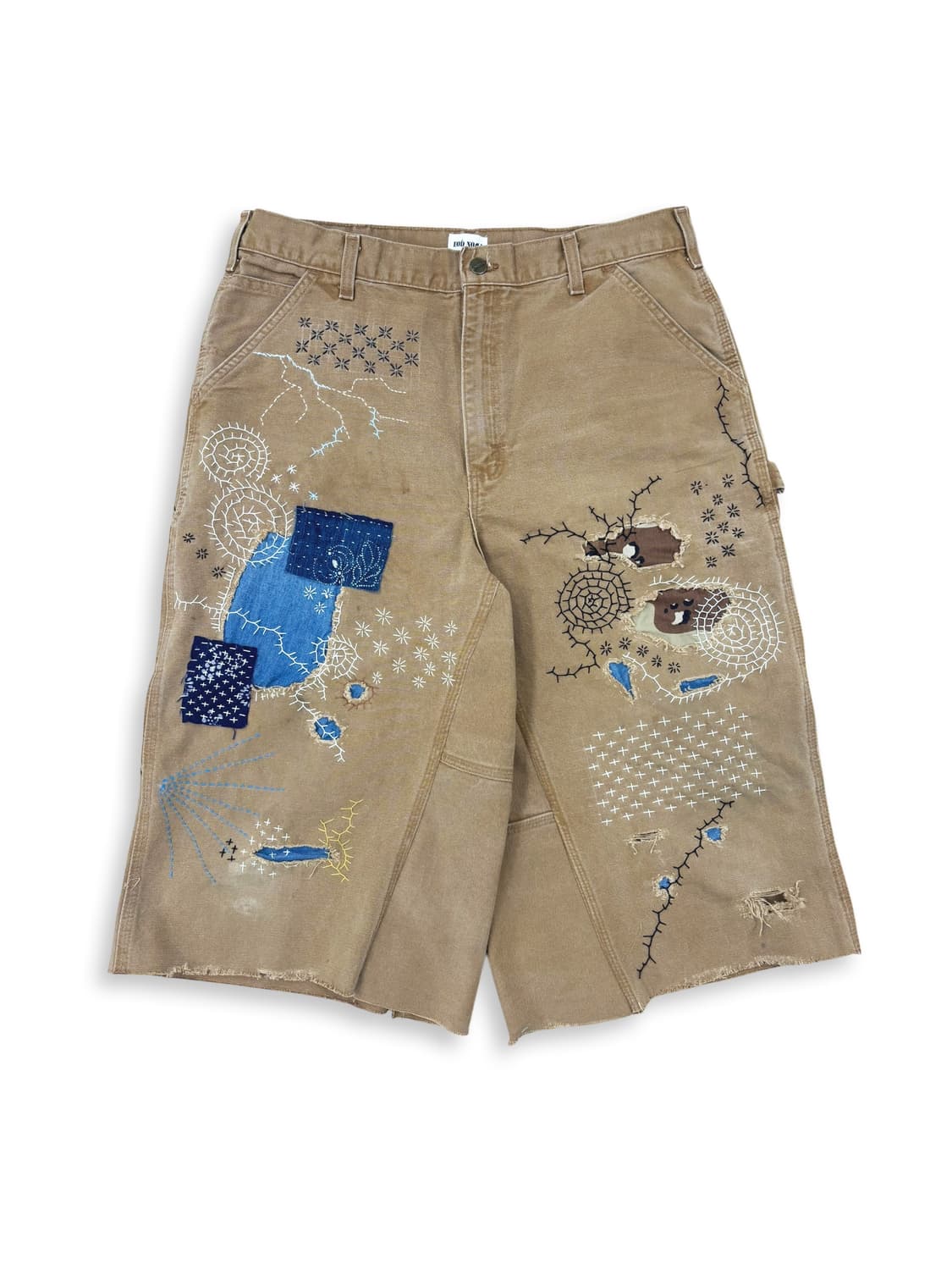Carhartt Boro Sashiko Distressed Shorts 상품이미지1