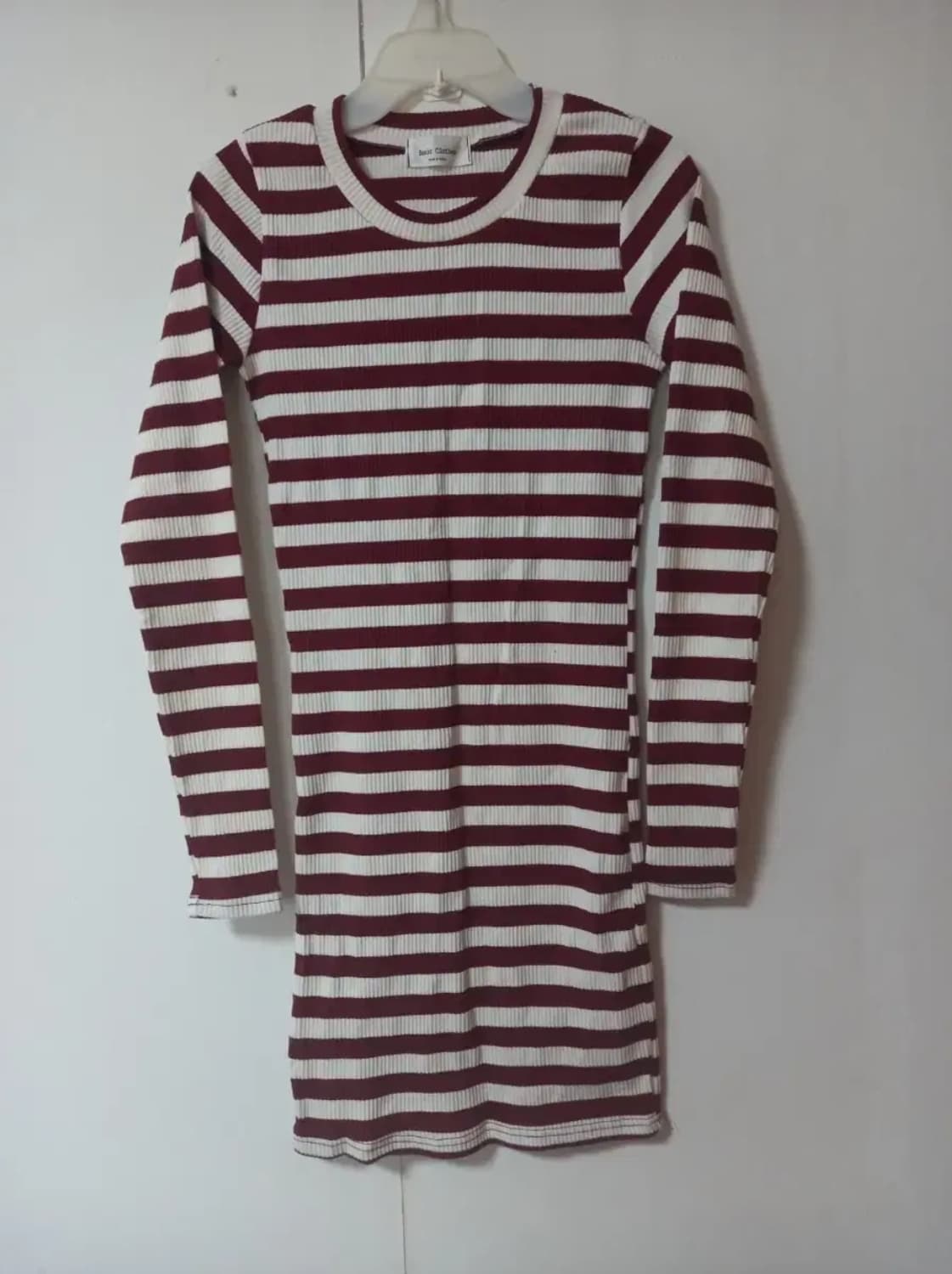 골지 스트라이프 스판 원피스 s 44 55 상품이미지1