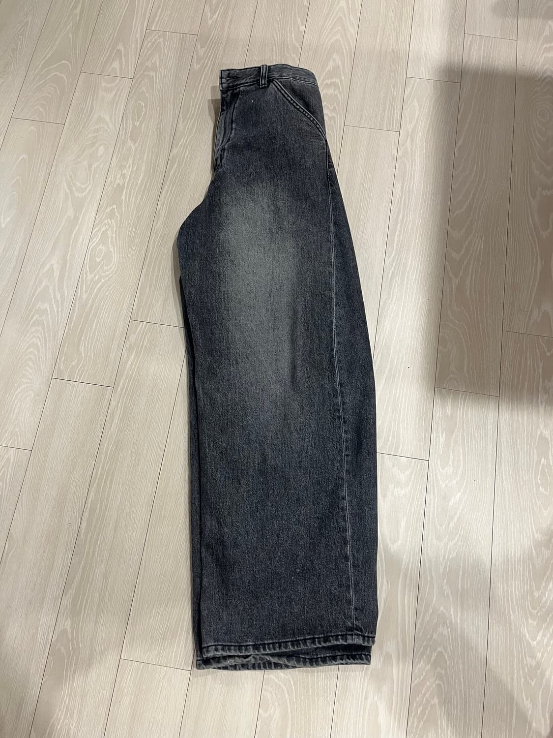 해칭룸 와이드 커브진 흑청 (3사이즈) 상품이미지5