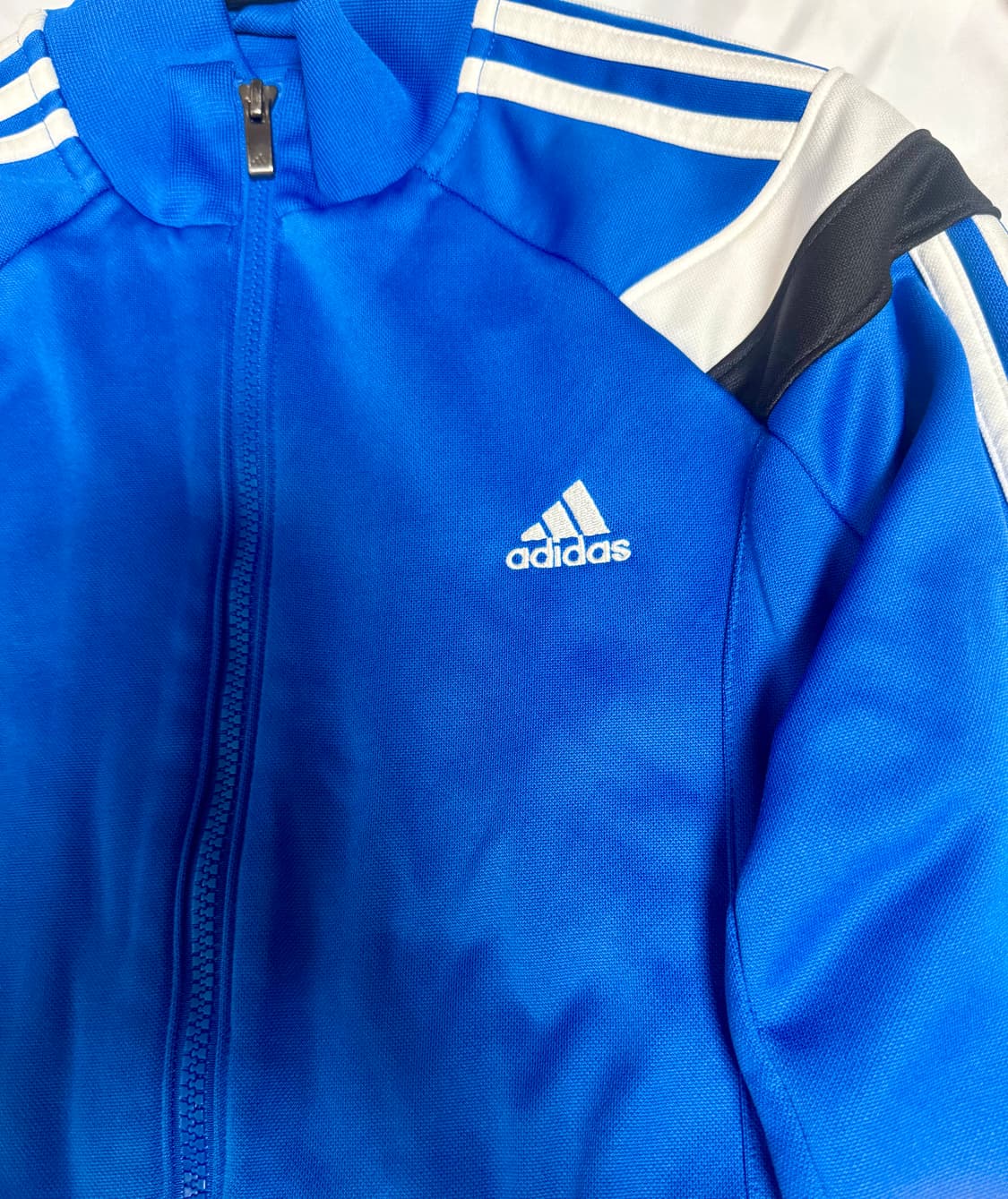 💙adidas 블루 트랙탑💙 79(S) 사이즈 / 삼선 정품 집업 상품이미지3