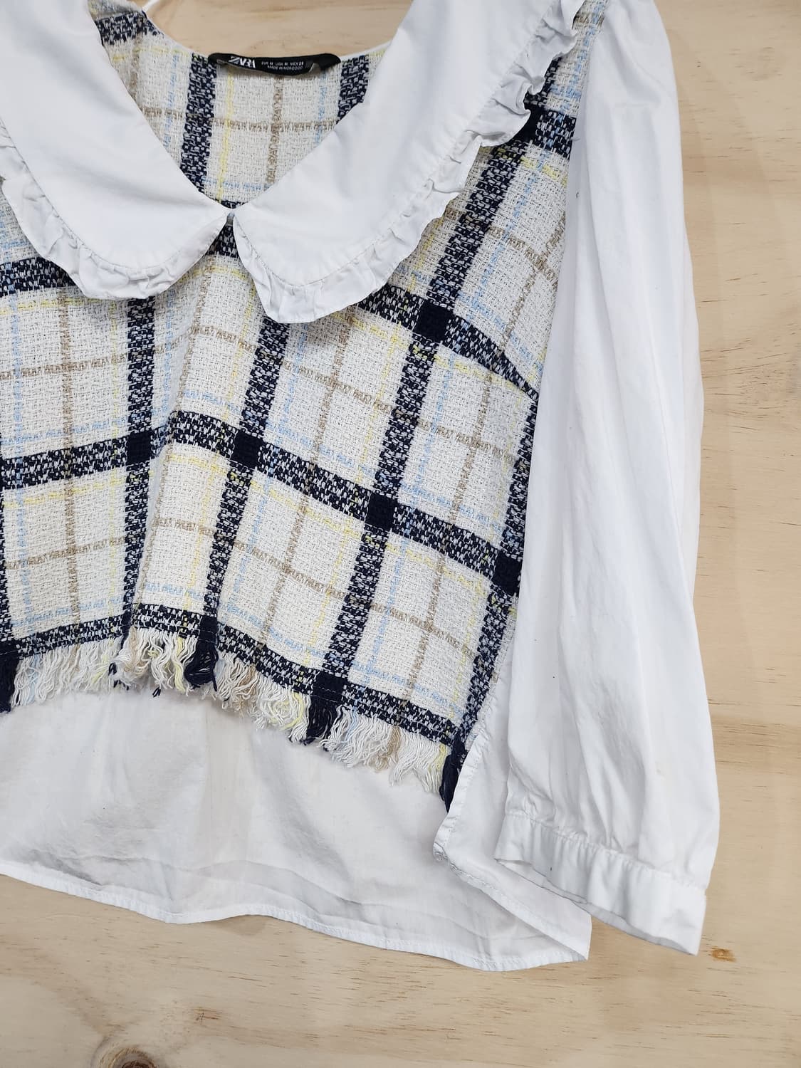 1124) 자라 ZARA 크롭 블라우스 상품이미지4