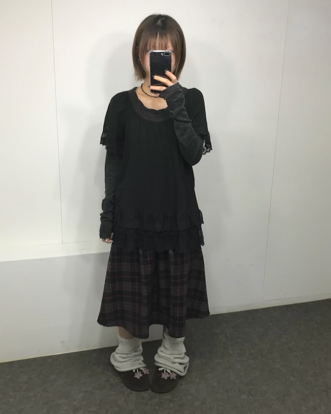 𖤐레드 포인트 모리걸 코디 set𖤐 상품이미지5