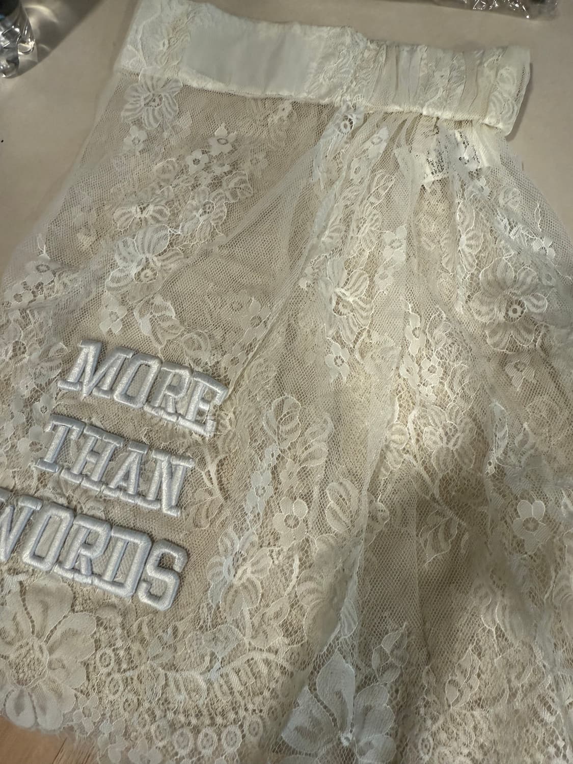 디자이너 브랜드 쇼콩트 chokonte 레이스 자수 스커트 상품이미지2