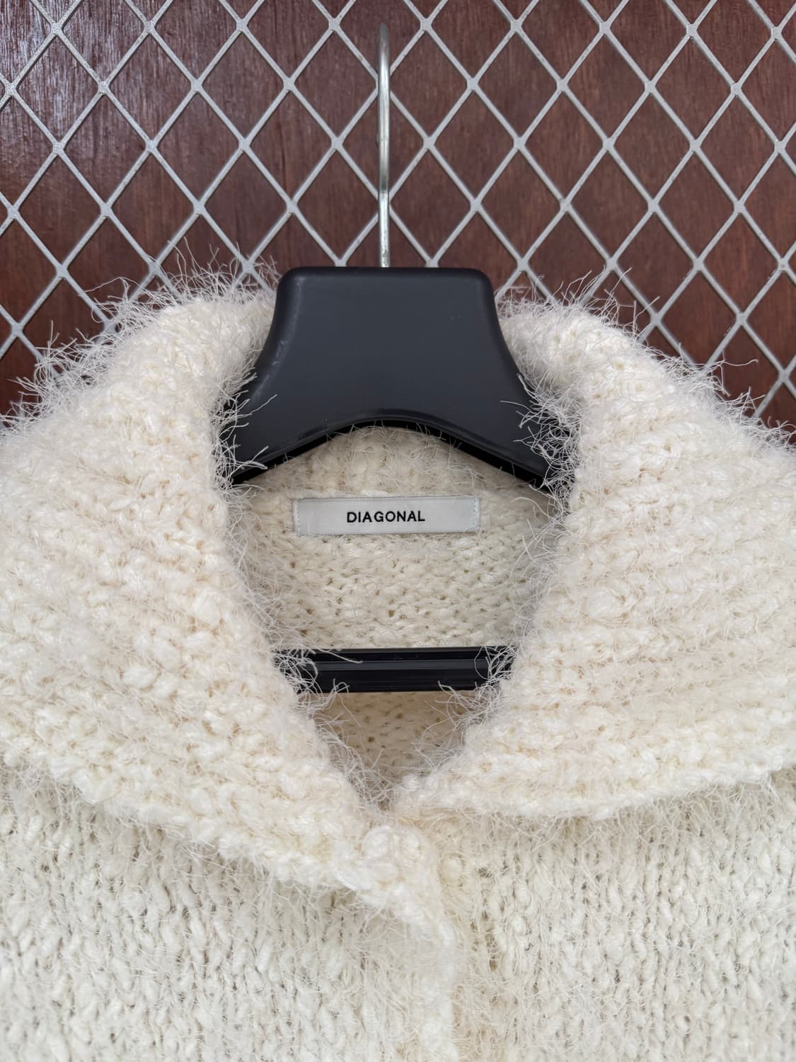 다이애그널 세일러 퍼 니트 가디건 상품이미지4