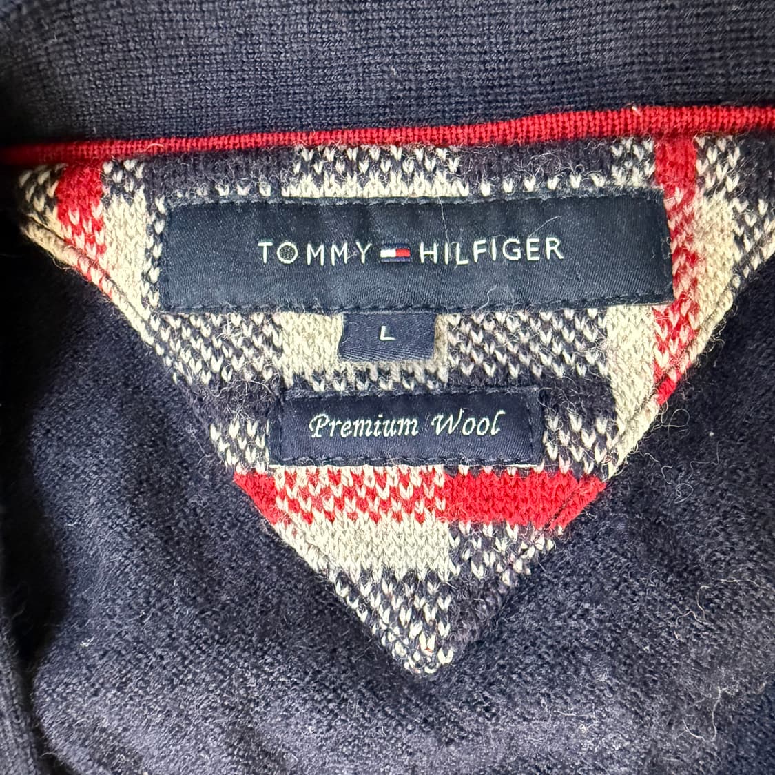 L 타미힐피거 울 니트 가디건 0401T 상품이미지3