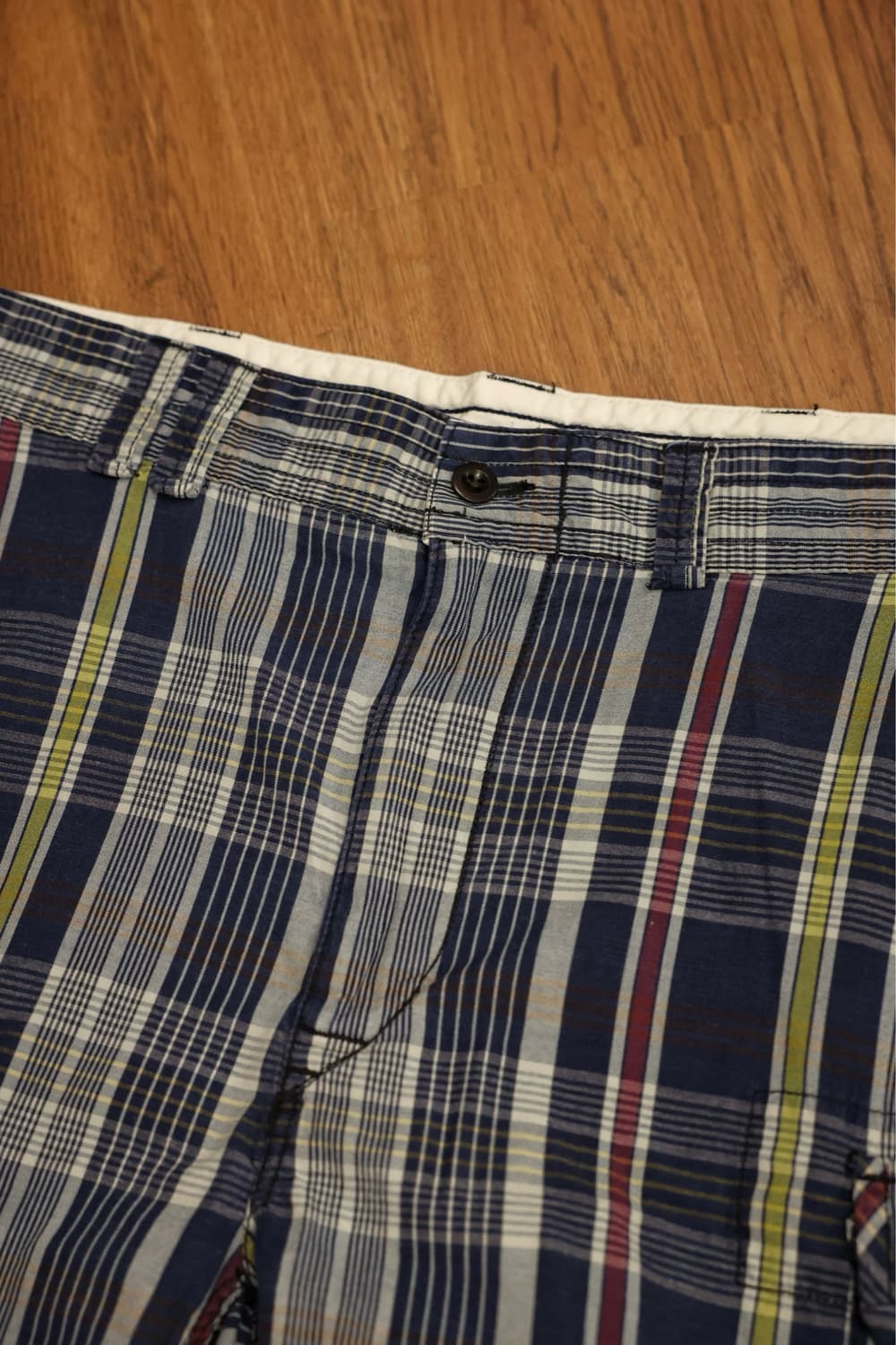 00s 빈티지 폴로랄프로렌 마드라스 체크 카고 반바지 판매 상품이미지5