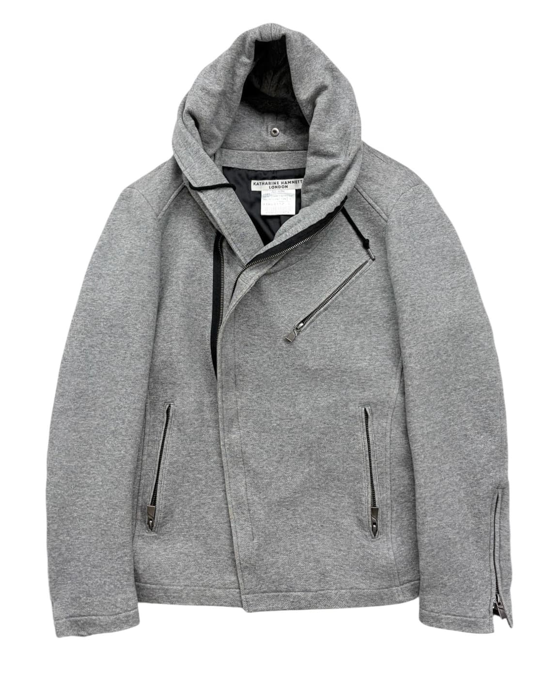 2000’s 캐서린 햄넷 비대칭 스웨트 후디 자켓 상품이미지6