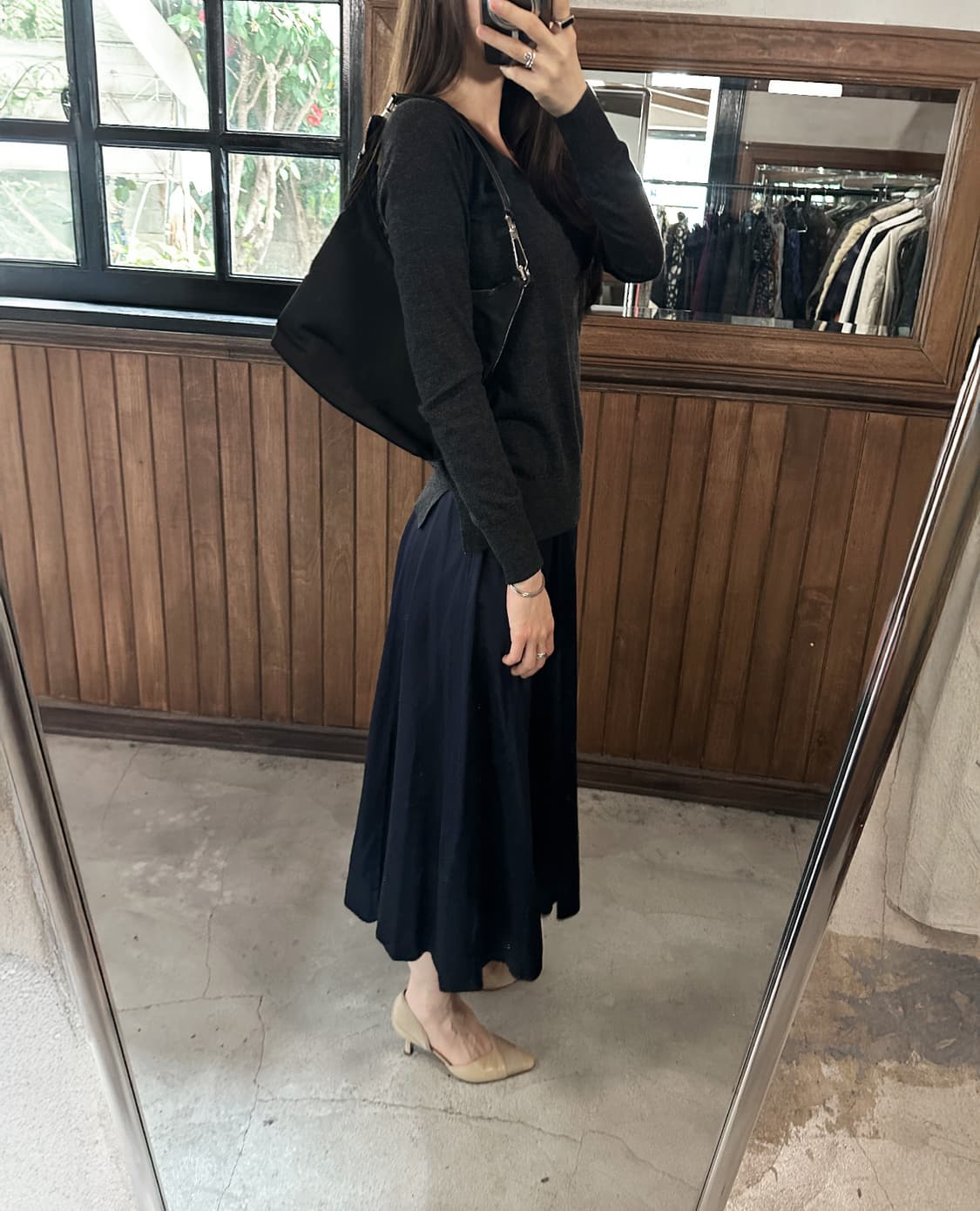 THEORY pleated midi skirt 상품이미지1
