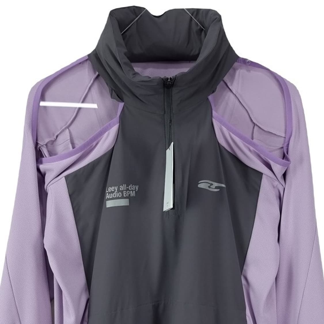 [LEEY YEEL](새상품)스포티 오픈 숄더 후디드 그레이 M19819 상품이미지3