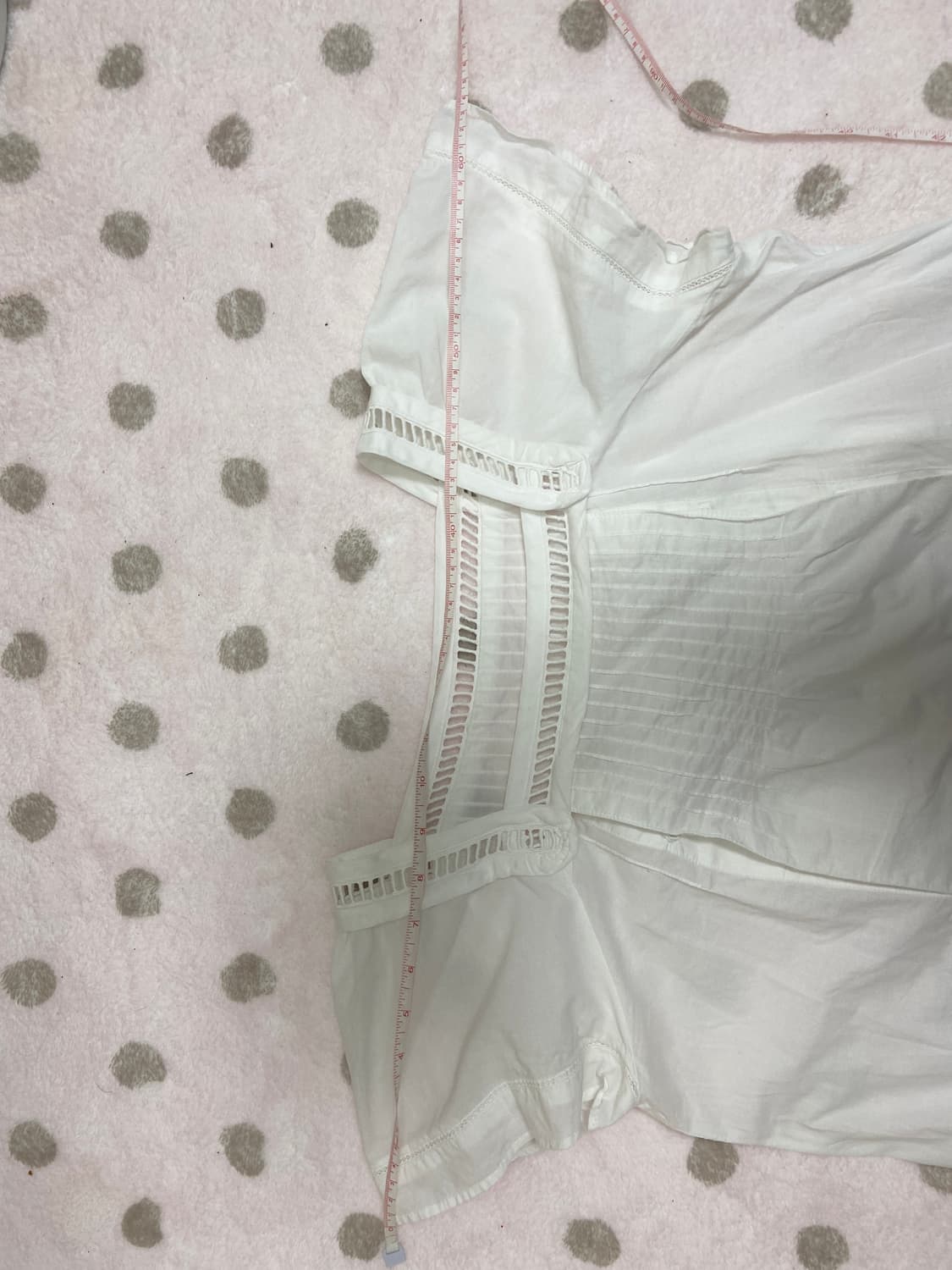 빈티지 화이트 베이비돌 펀칭 블라우스 상품이미지4