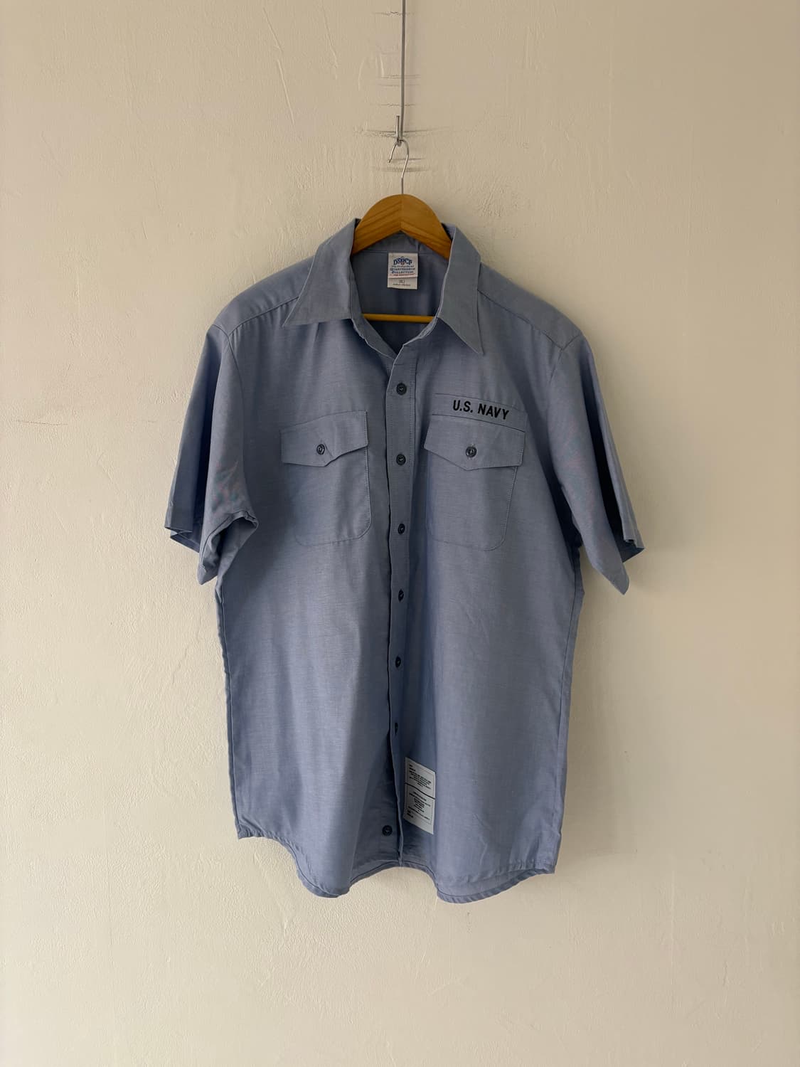 90's U.S Navy Utility Cambray Work shirt 상품이미지9