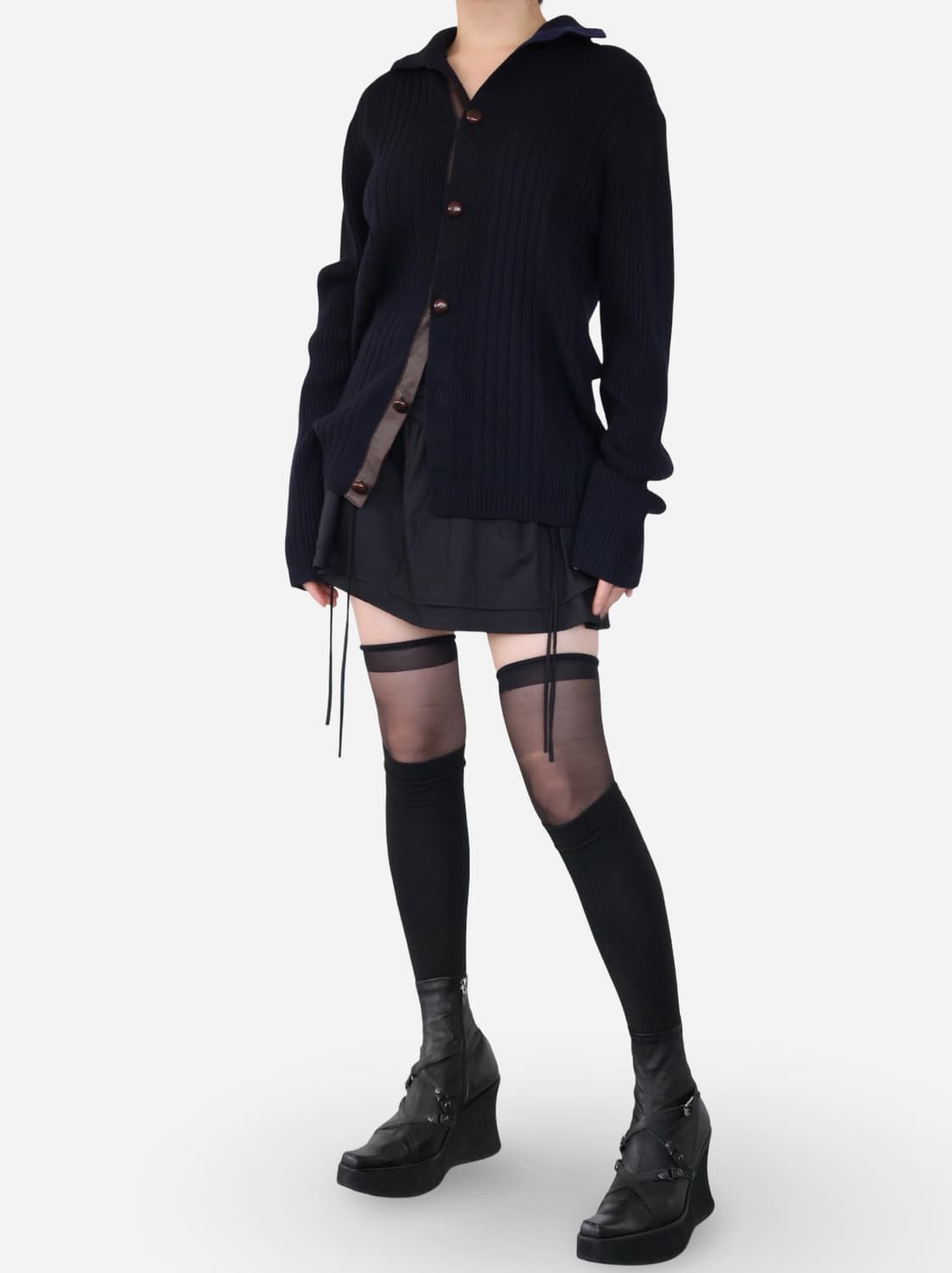 SHIPS Navy Wool Knit Cardigan 상품이미지1