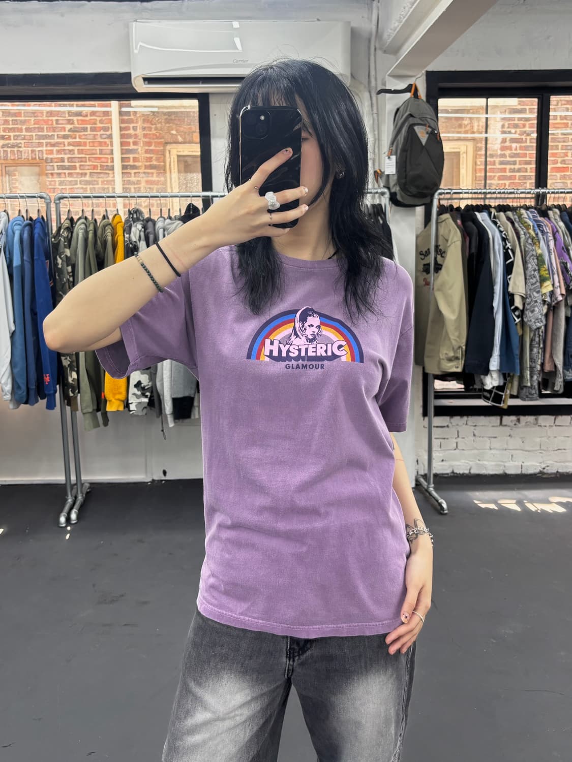 히스테릭 글래머 레인보우 티셔츠 상품이미지2