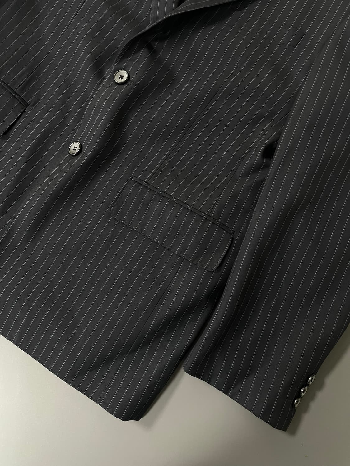 [48] GUCCI 구찌 스트라이프 투버튼 수트 정장 셋업 상품이미지5