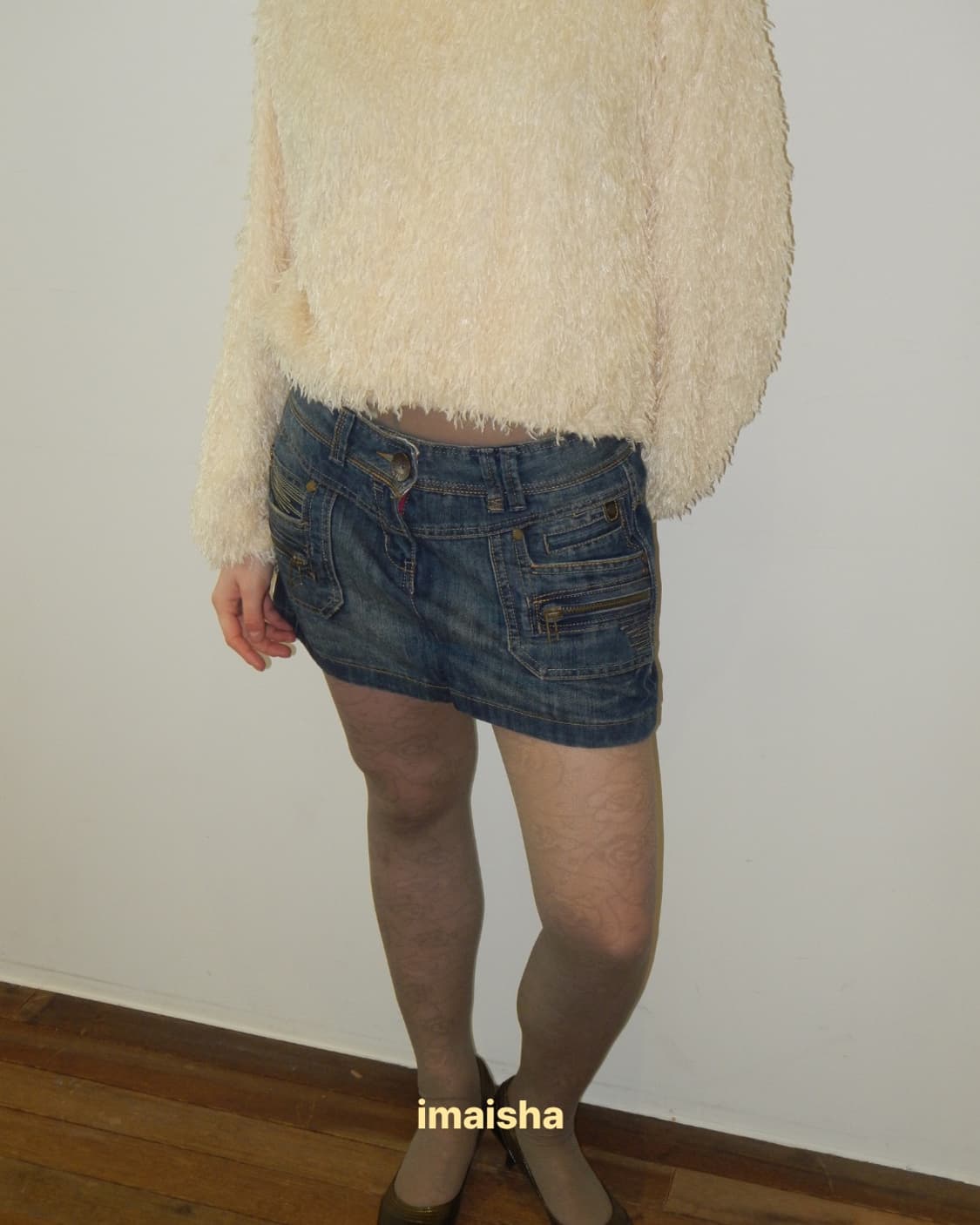 Y2K Low Rise Denim mini Skirt 로우라이즈데님스커트 상품이미지4