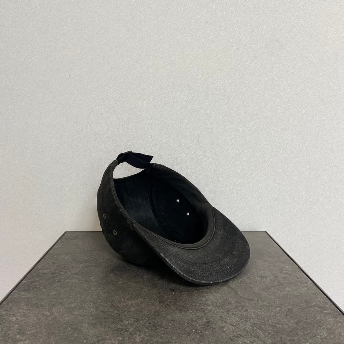 슈프림 스톤 워시드 블랙 박스로고 캠프캡 모자 상품이미지7