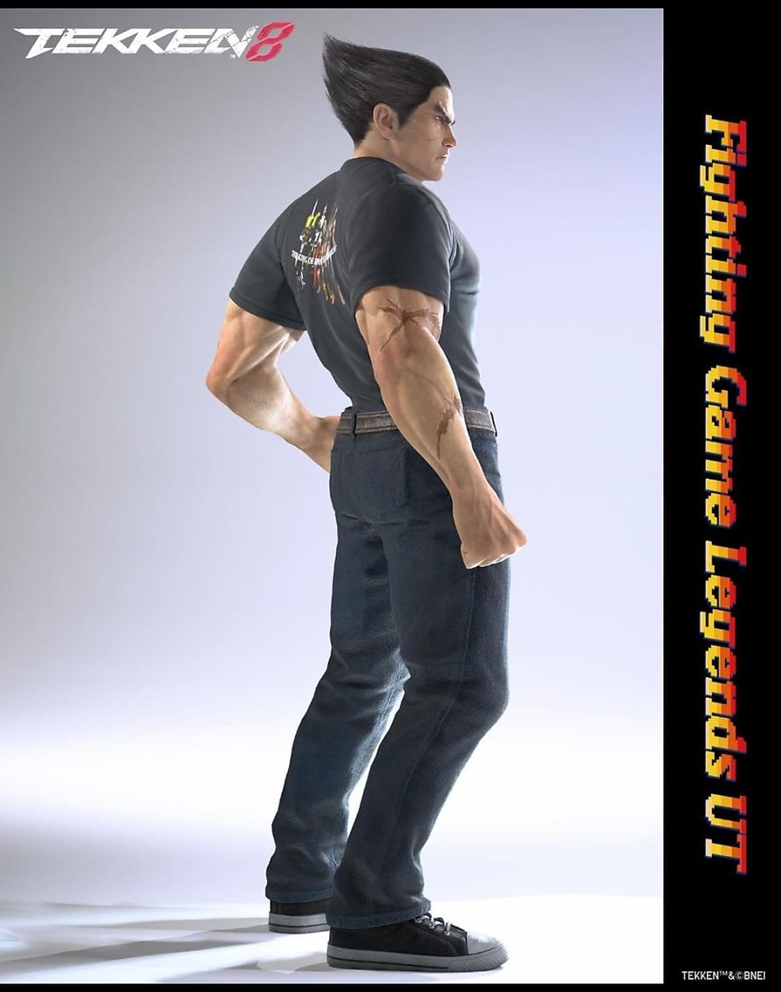 유니클로 철권 콜라보 반팔 티셔츠 XL 게임 애니 빈티지 상품이미지4