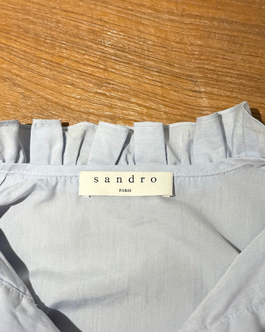 산드로 블루 러플 디테일 셔츠 상품이미지7