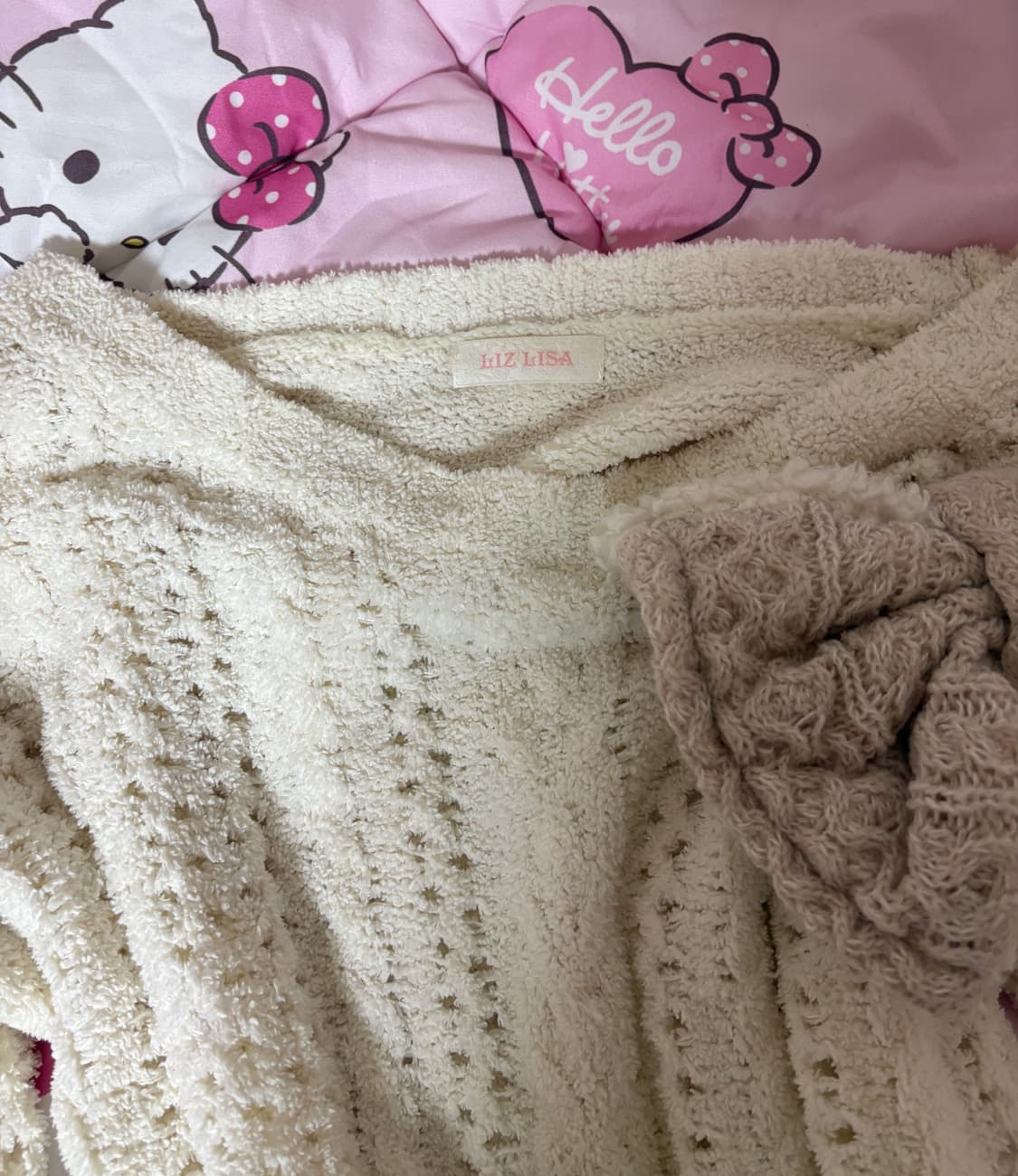 리즈리사 히메카지 원숄더 스웨터 니트  상품이미지2