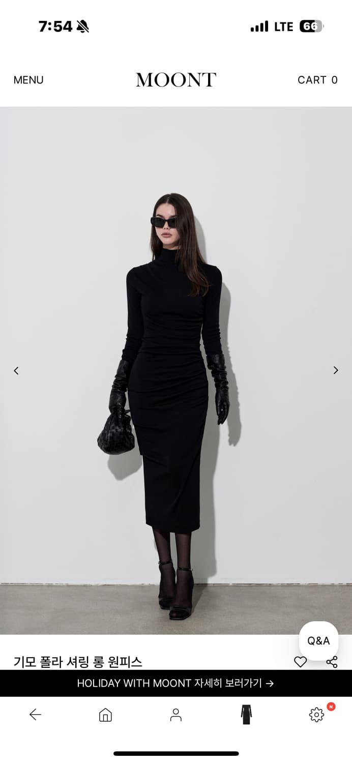 문트 기모 폴라 셔링 롱 원피스 상품이미지2