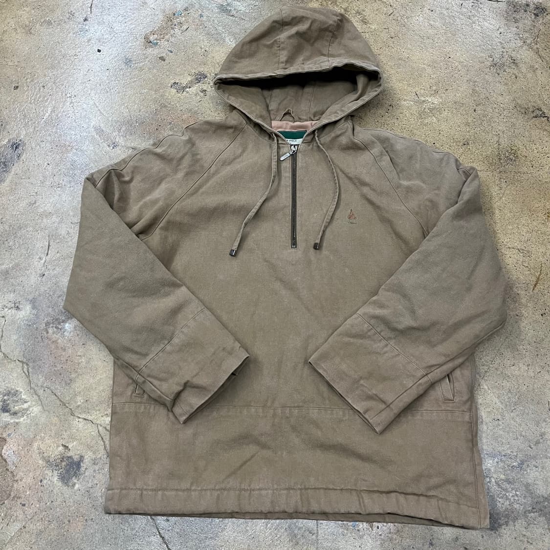 [정품/100] 빈폴 하프집업 후드티 브라운 b17 상품이미지2