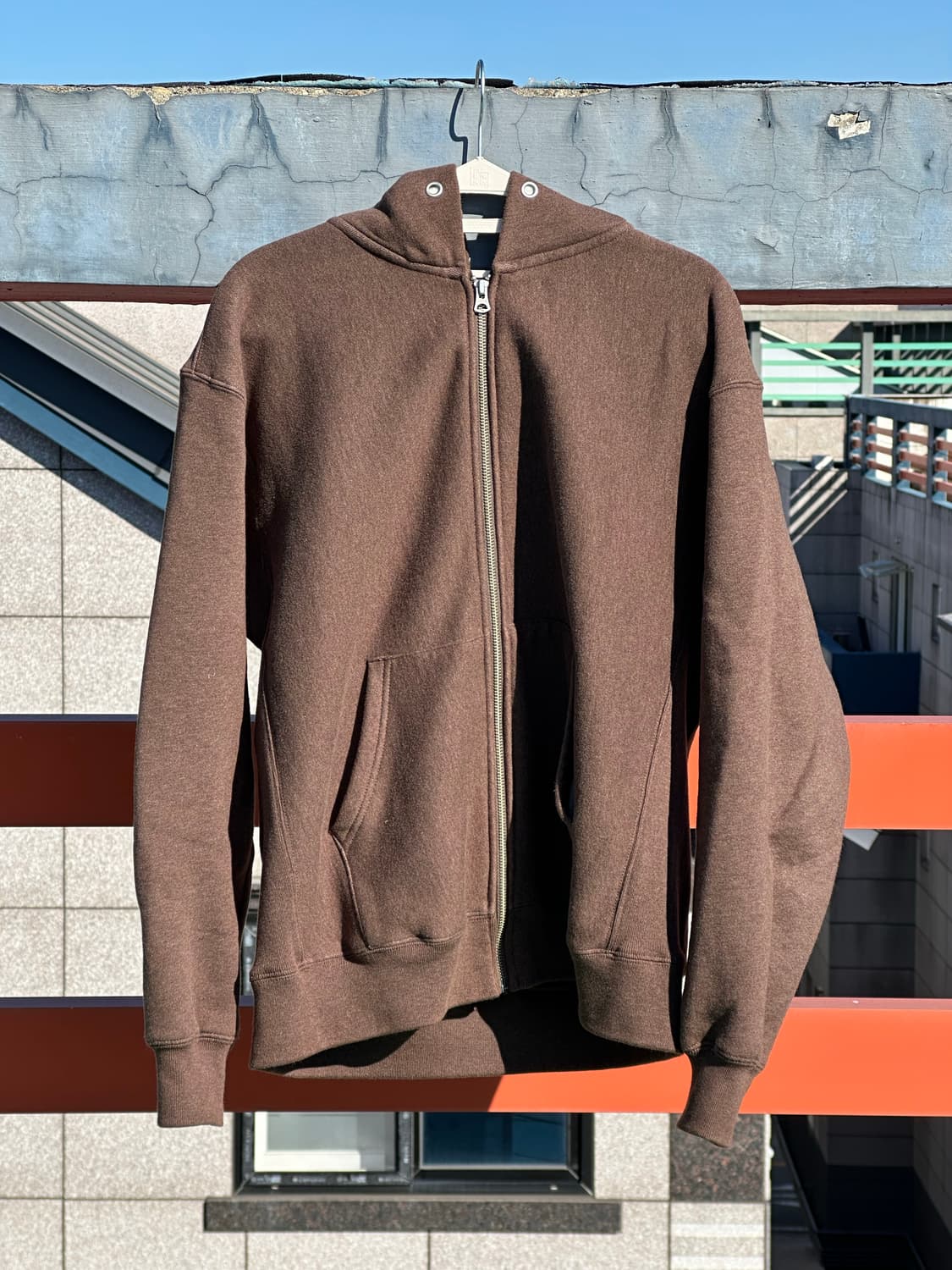 카키스 후드집업 브라운 상품이미지1