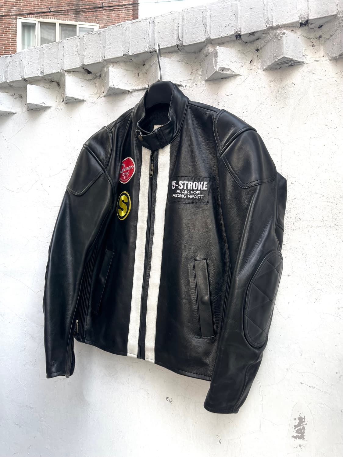 [L] QUEEN MOTORS 라이더자켓 -95-100 레이싱자켓 상품이미지1