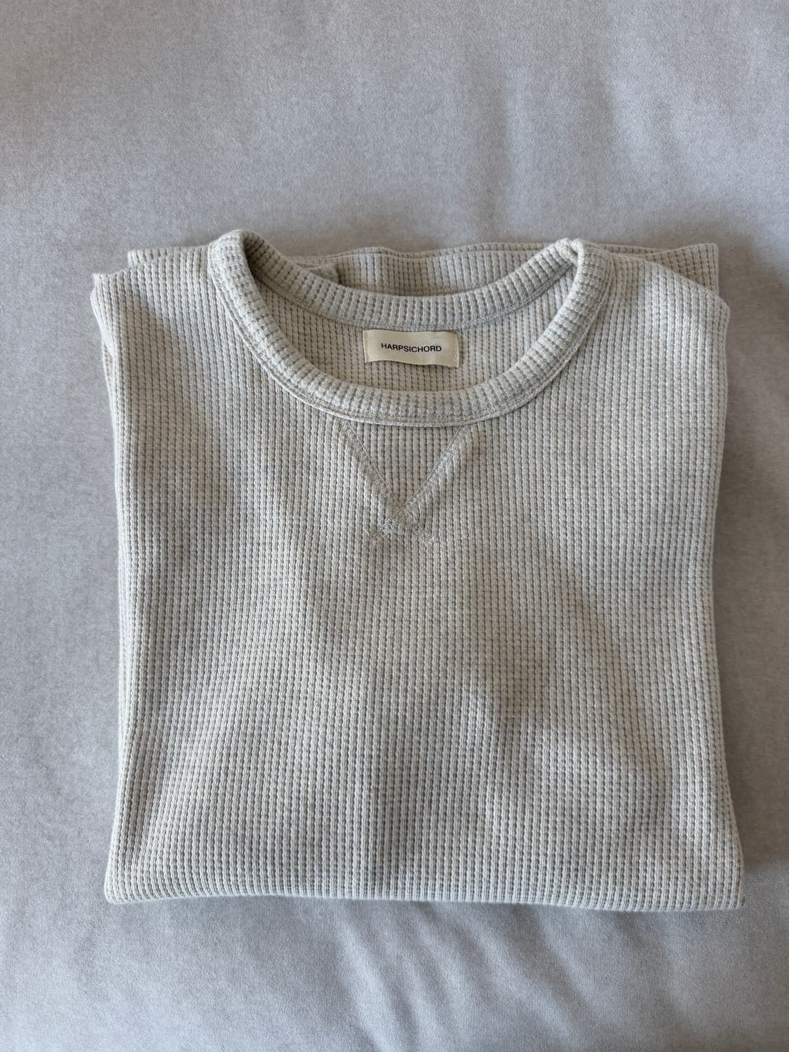 하프시코드 Waffle Long Sleeve (Oatmeal) 상품이미지3