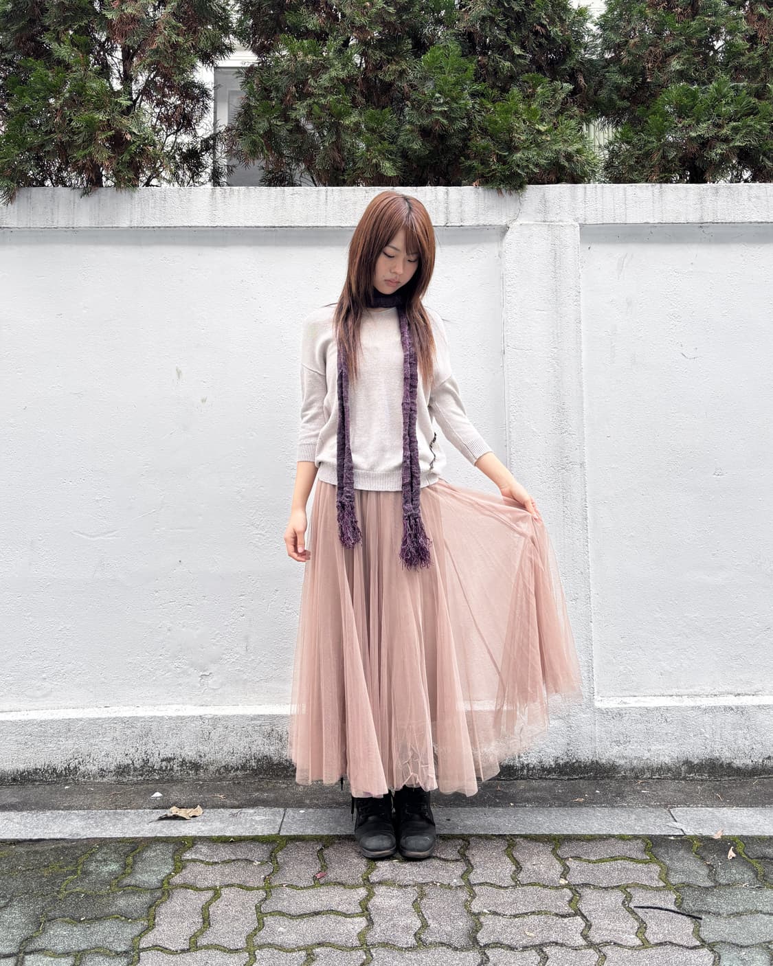 빈티지 인디핑크 투투 스커트 상품이미지1