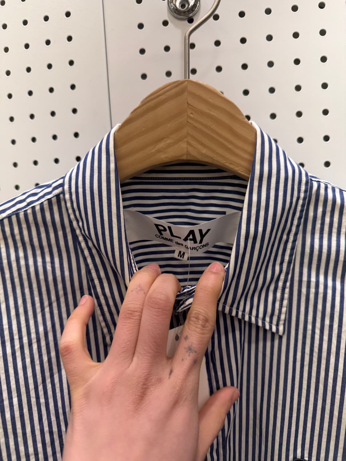 꼼데가르송 플레이 스트라이프 셔츠 U438 상품이미지4