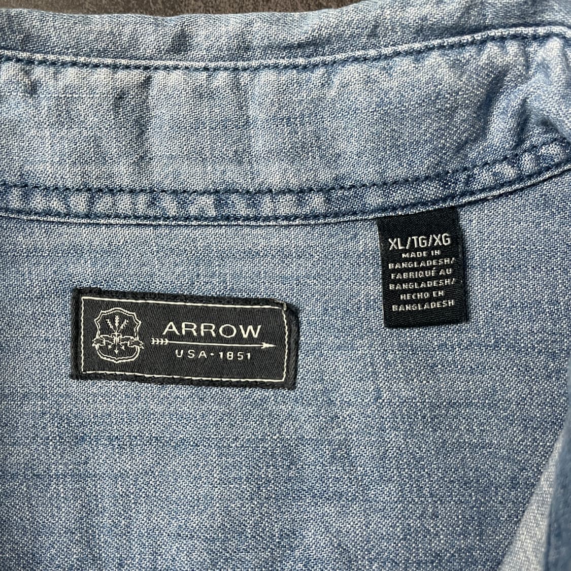 ARROW 애로우 빈티지 코튼 데님 셔츠 A00675 상품이미지10