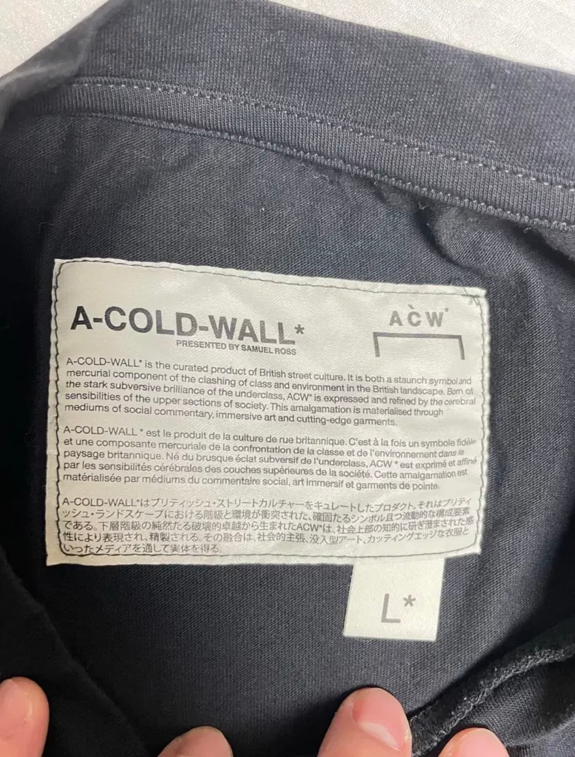 어콜드월 ACW 로고프린트 그래픽 티셔츠 상품이미지9