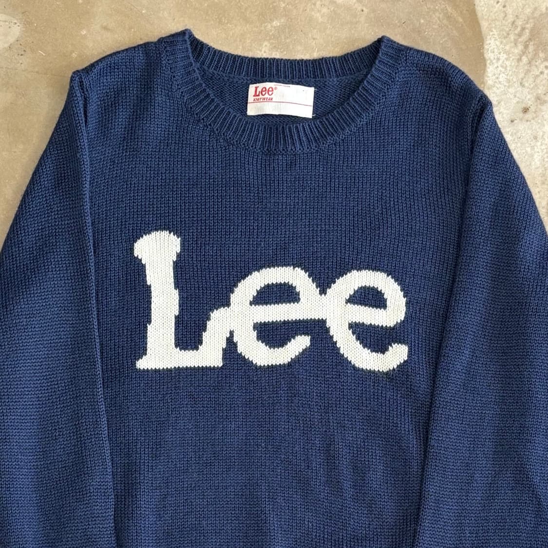 M Lee 빅로고 네이비 니트 상품이미지1