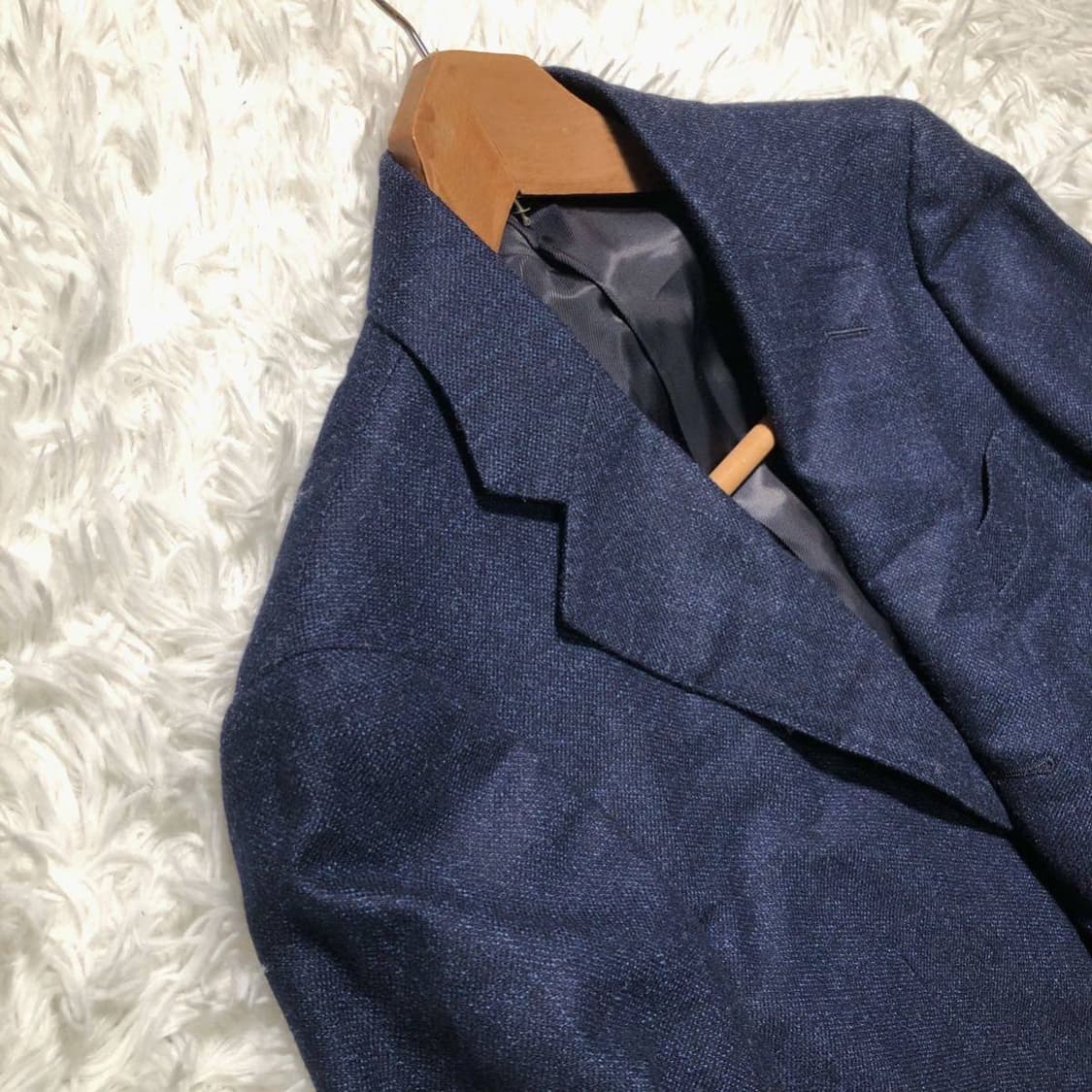 Ships 로로피아나 패브릭 자켓 네이비블루 44 상품이미지4