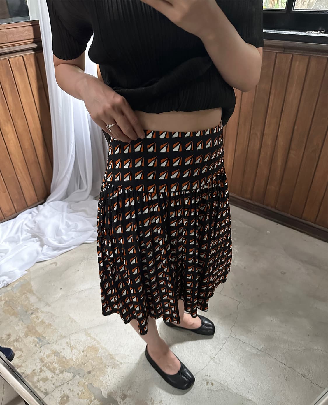 PRADA pattern skirt 상품이미지1