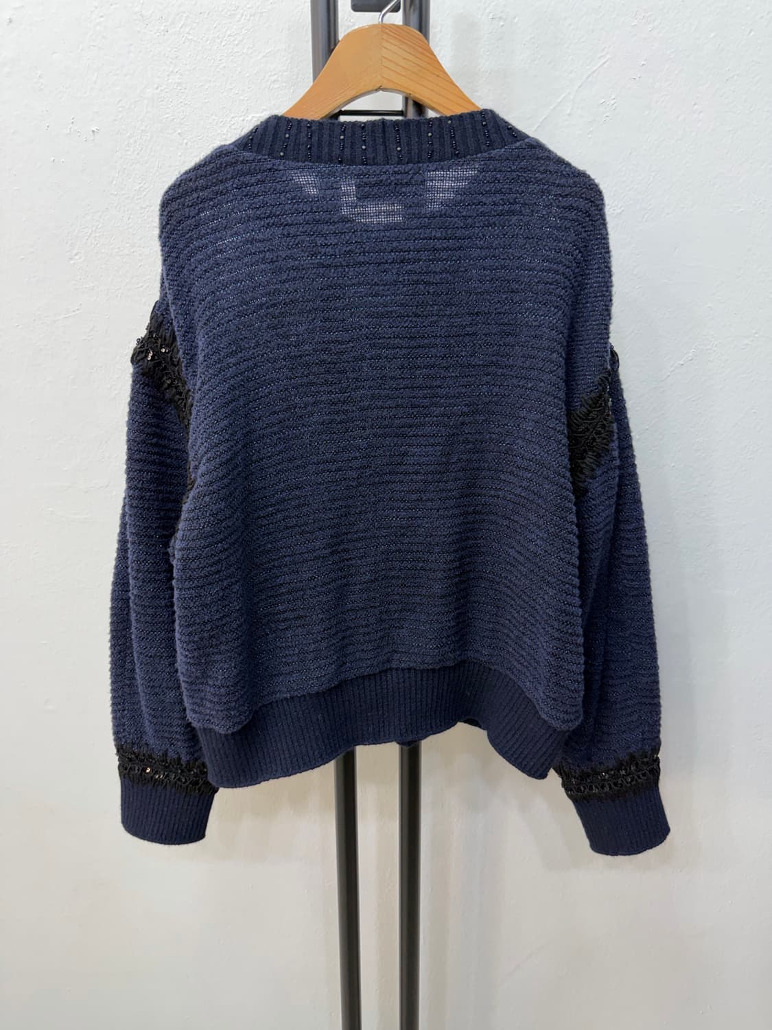 정품) LANVIN 랑방 한섬 22ss 스팽글 니트 스웨터 88 상품이미지5