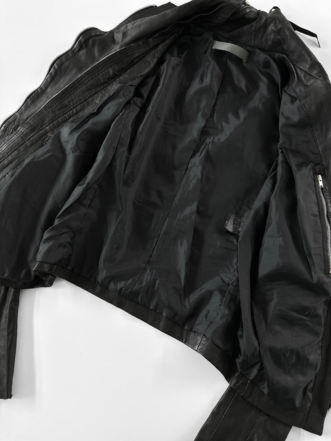 에캄 비대칭 램스킨 레더 자켓 상품이미지9