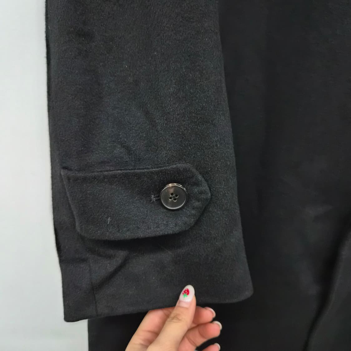 닥스 캐시미어 블랙 코트 남성 M 상품이미지3