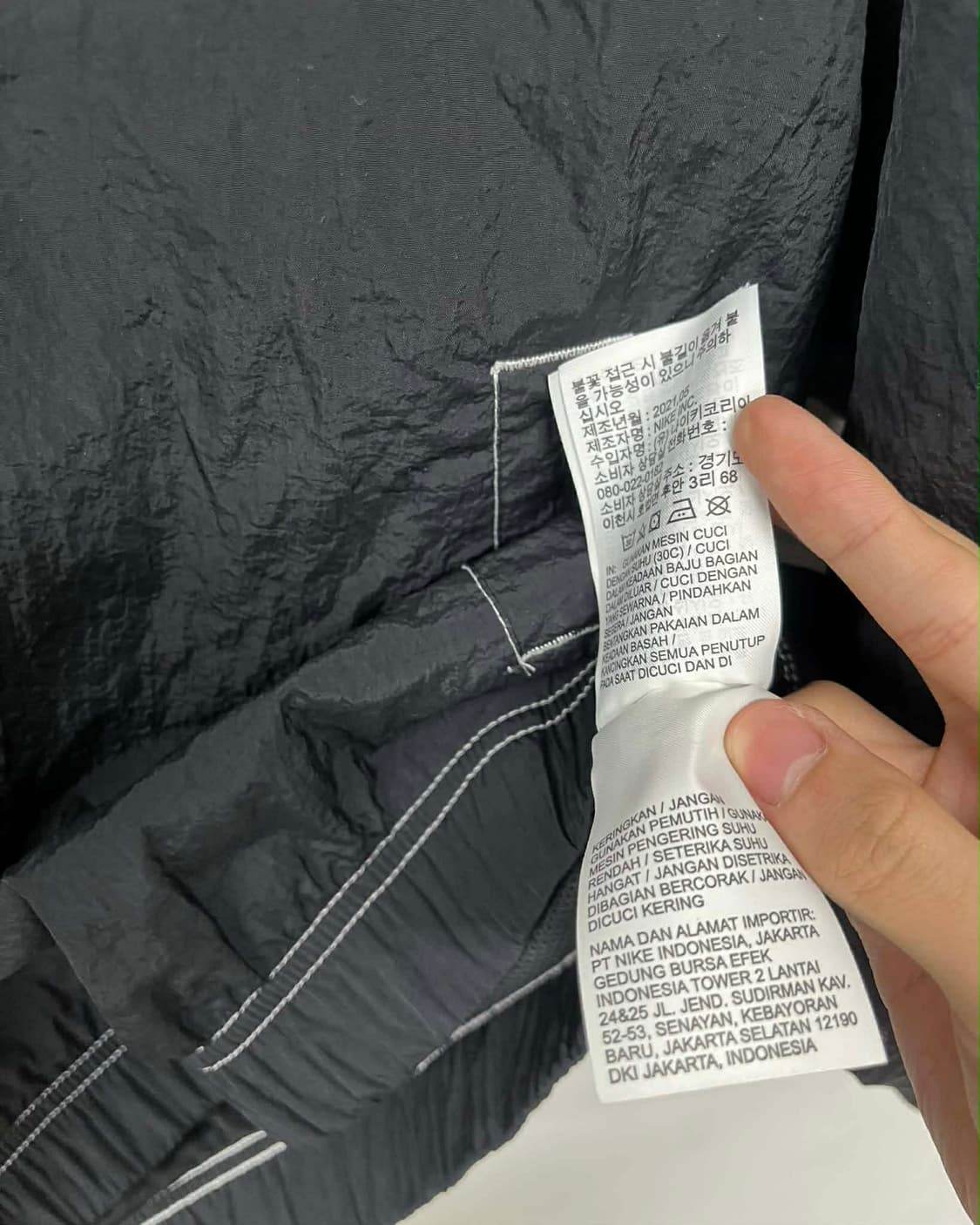 [L] 나이키 NSW 윈드러너 SW5블랙 윈드브레이커 후드 하프집업 상품이미지7